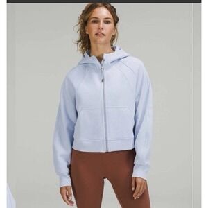 Lululemon Scuba Oversized Full Zip Hoodie Sz M/L Blue Sweatshirt W3EOZS